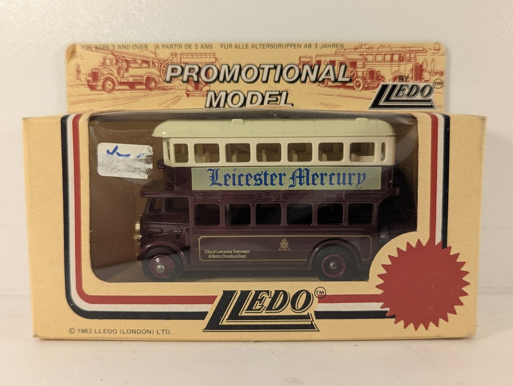 Lledo Double Decker Bus Die-cast Model Bus Leicester Mercury
