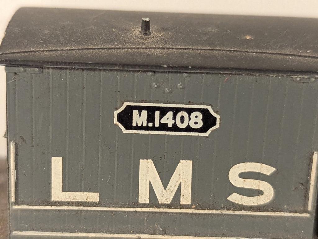 Bachmann OO Gauge Midland 10 Ton Brake Van Goods Wagon M1408 LMS Grey 38-552