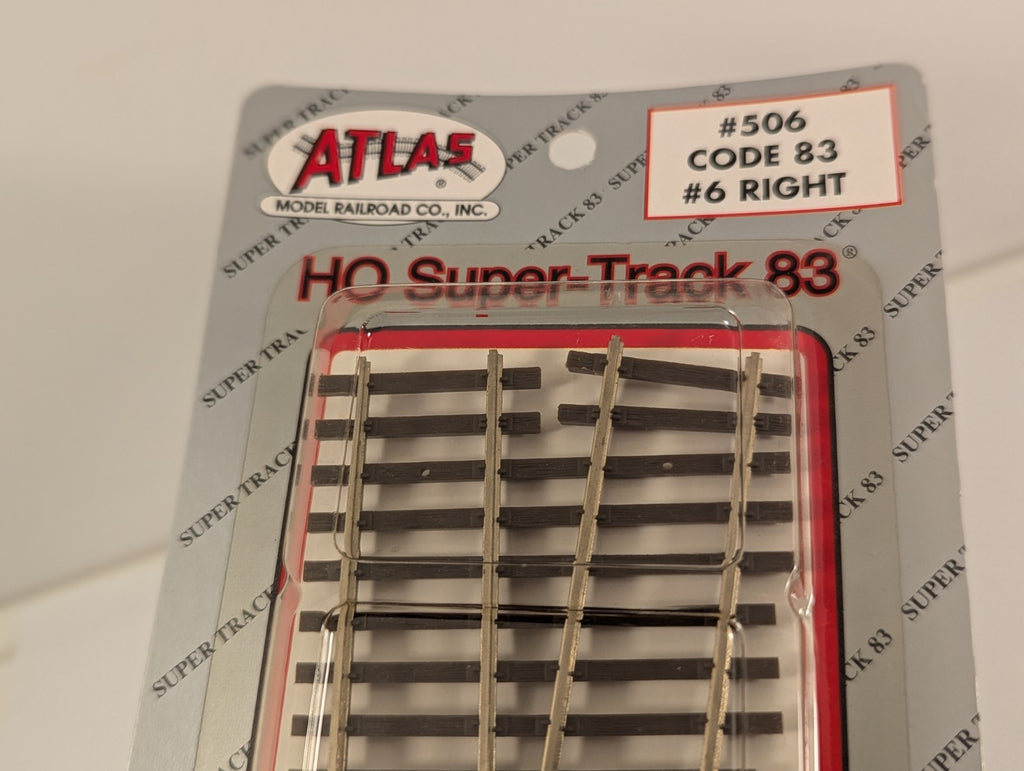 Atlas HO Gauge HO Super-Track 83 No. 6 Right Hand Point 506
