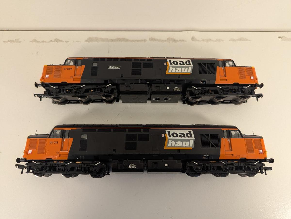 Bachmann 32-390Y OO Loadhaul Class 37 Twin Pack