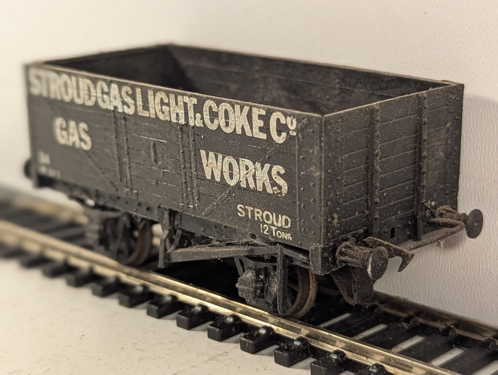 Kit Built OO Gauge 7 Plank Open Wagon Goods Wagon 34 Stroud Gas Light & Coke Co