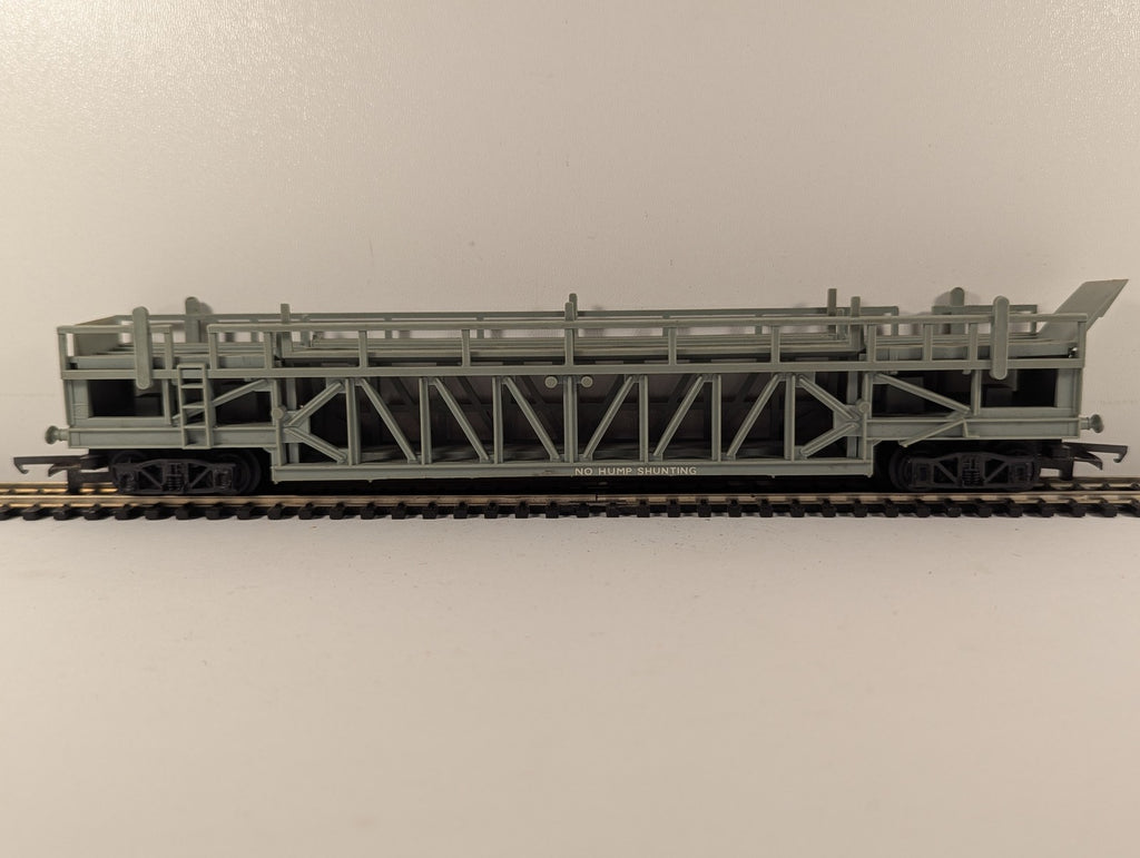 Tri-ang OO Gauge Double Deck Car Transporter Goods Wagon Grey R342