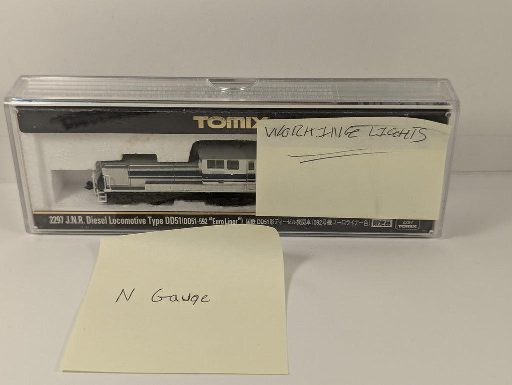 TOMIX N Gauge J.N.R. Diesel Locomotive Type DD51-592 Euro Liner DD51 592 2297