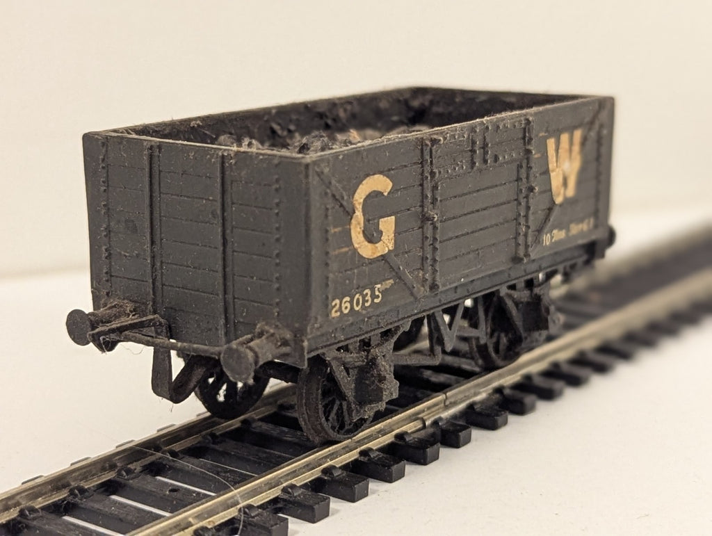 Kit Built OO Gauge GWR 5 Plank Open Wagon with Coal Load Goods Wagon 260
