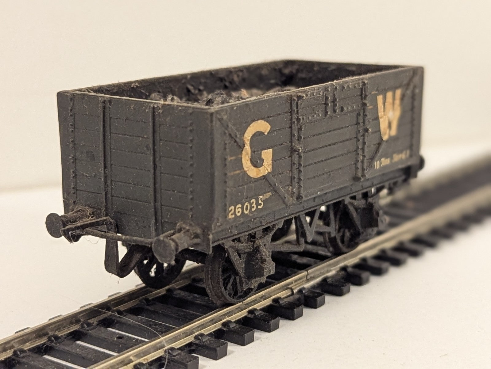 Kit Built OO Gauge GWR 5 Plank Open Wagon with Coal Load Goods Wagon 260