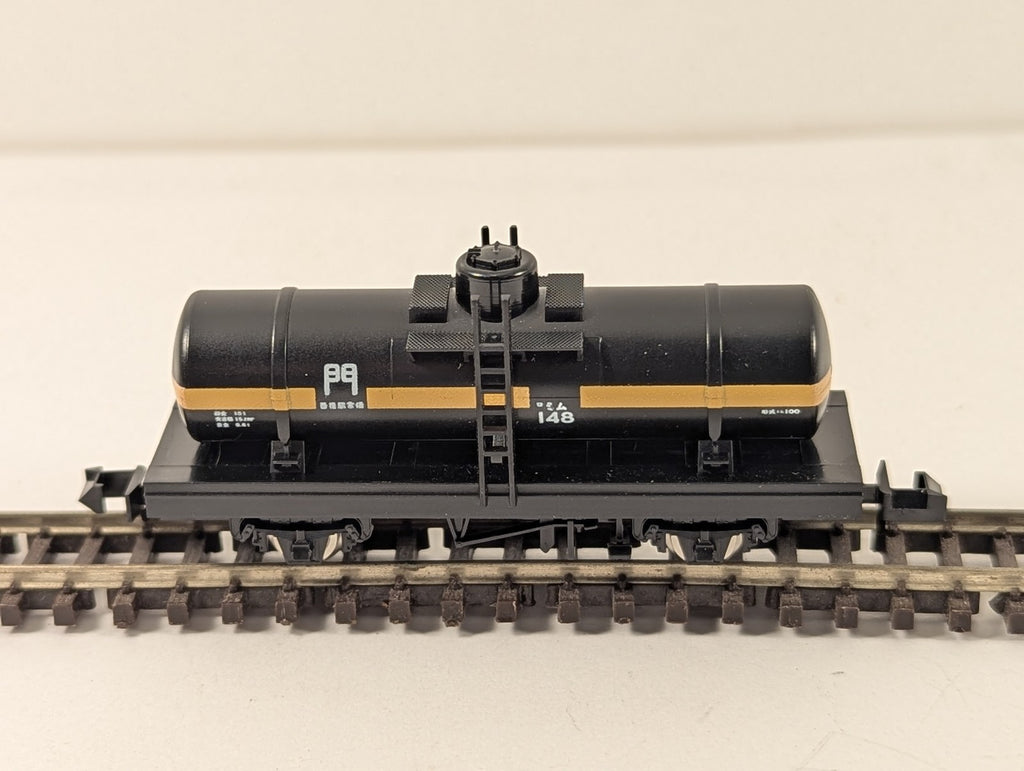 Tomix N Gauge Type Mimu 100 Tank Wagon Mimu 148 JNR black with yellow stripe