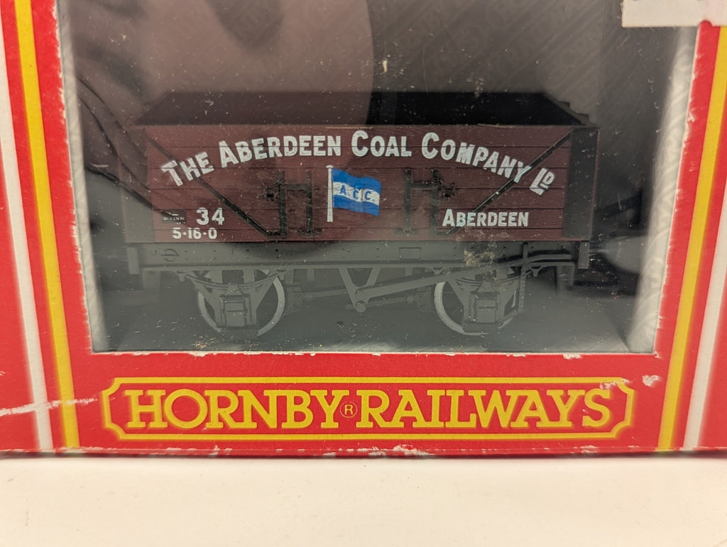 Hornby R6030 OO Aberdeen Coal Co 5 Plank Wagon