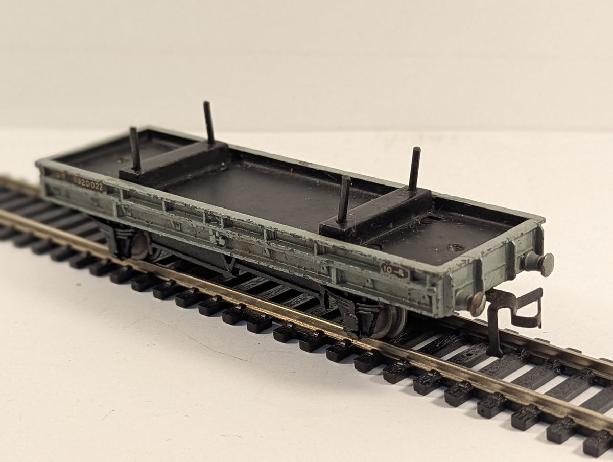 Hornby Dublo OO Gauge 10-Ton Bolster Wagon Goods Wagon B920022 BR Grey 4610
