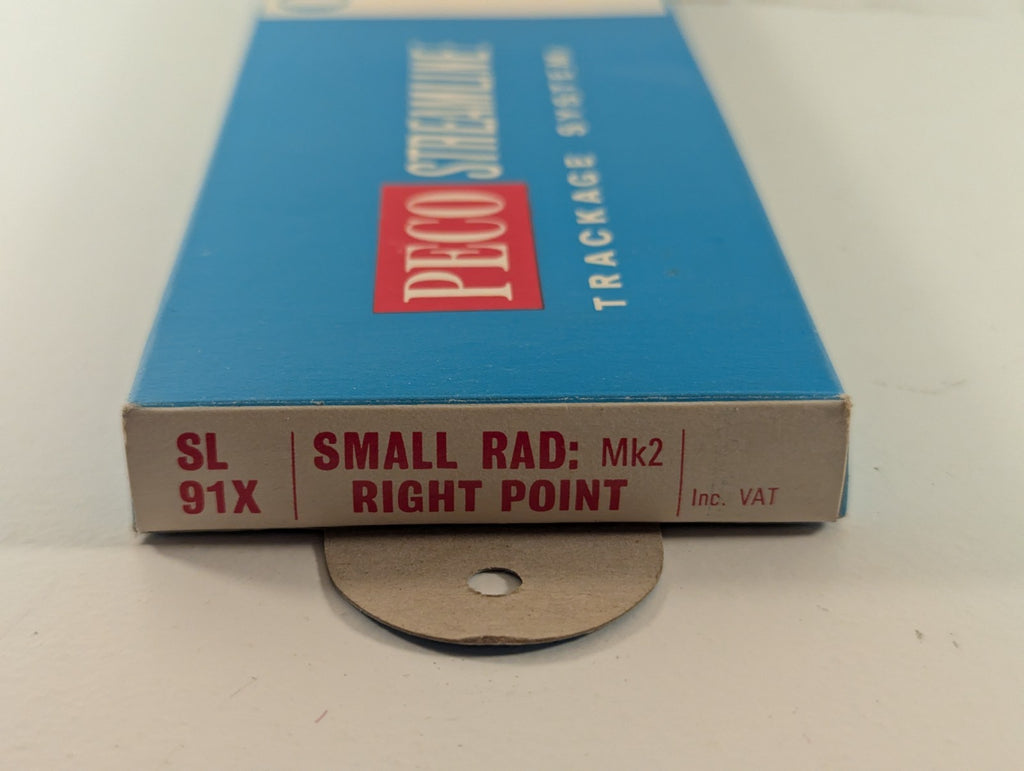 Peco Streamline OO/HO Small Radius Right Hand Point