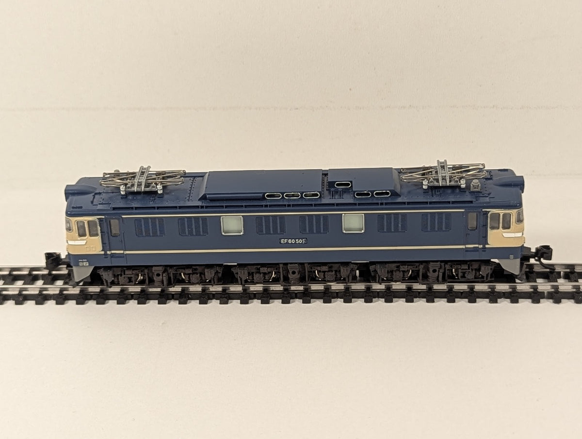 Kato N Gauge JNR Class EF60-500 Electric Locomotive EF60 502 JNR Blue and Cream