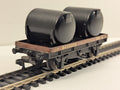Tri-ang OO Gauge R125 BR Bauxite 1-Plank Wagon with Two Tanks B4593