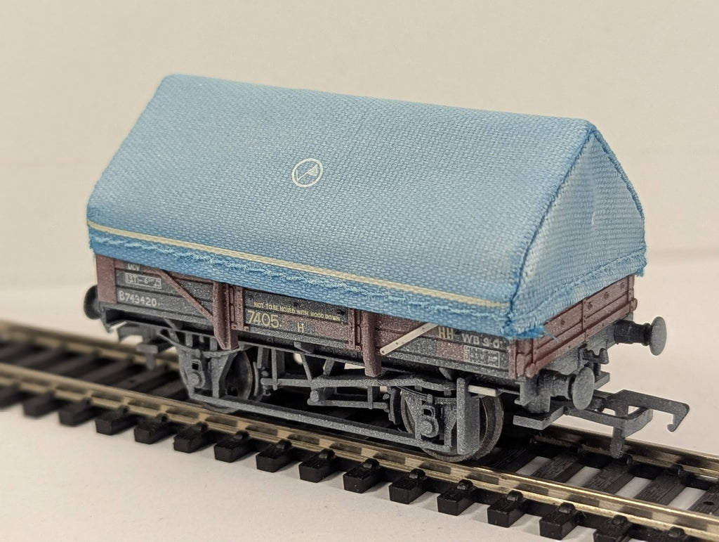 Bachmann Branch-Line OO Gauge 5 Plank China Clay Wagon with Hood Goods Wagon