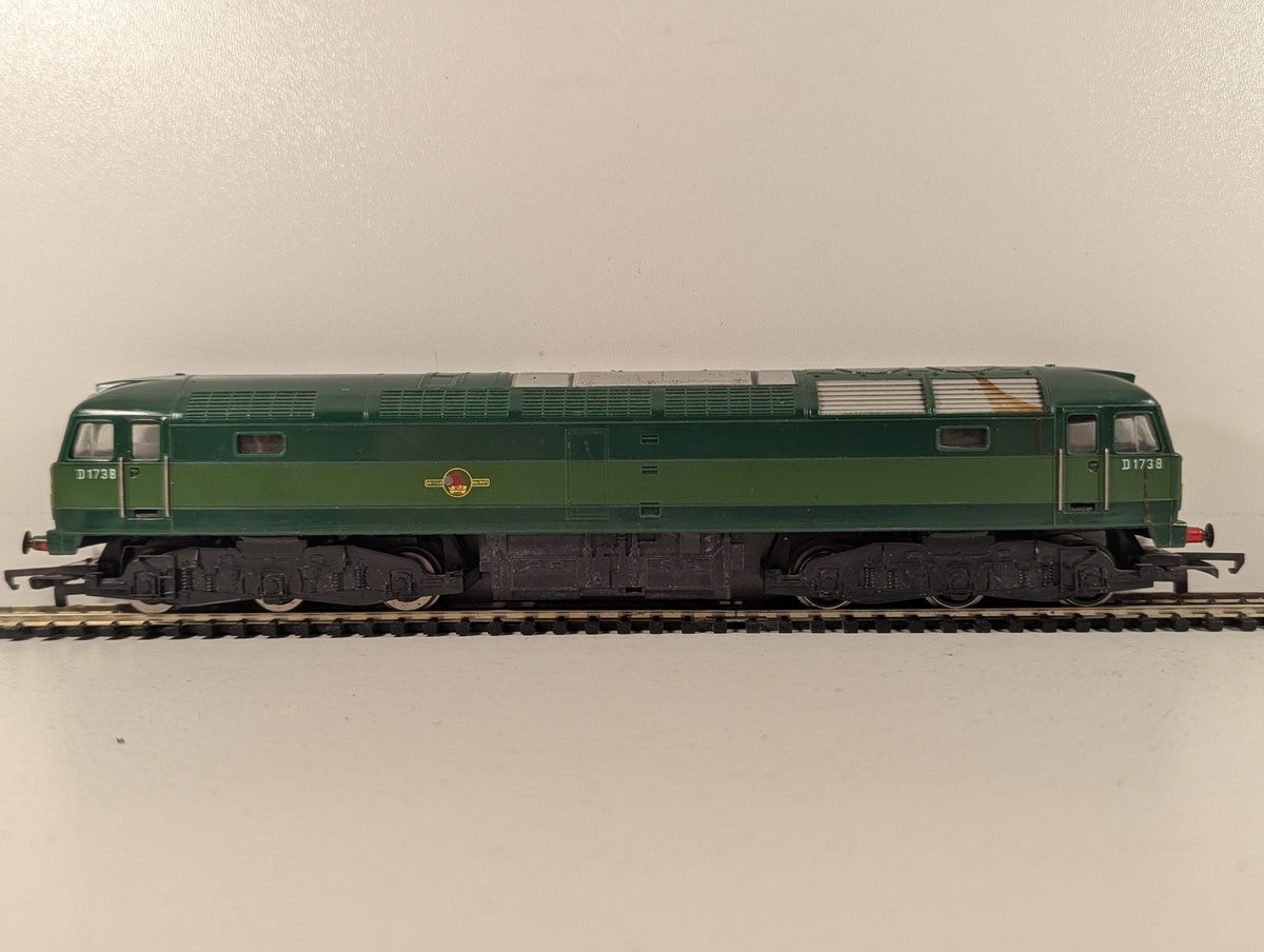 Hornby OO Gauge Class 47 Locomotive D1738 BR Two-Tone Green R852