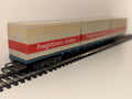 Hornby OO Gauge Freightliner Flat Wagon with Three Containers