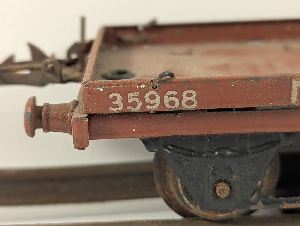 Hornby O Gauge No. 1 Flat Truck Goods Wagon 35968 NE Bauxite