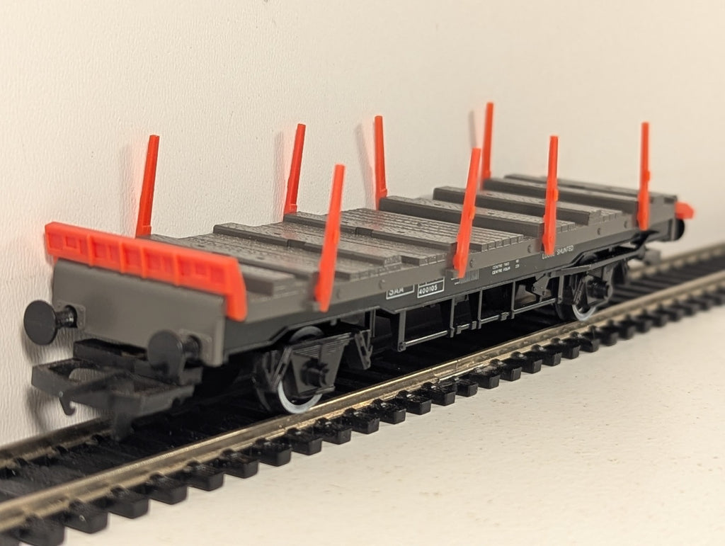 Hornby OO Gauge BR SAA Steel Carrier Wagon Goods Wagon 400105 BR Grey