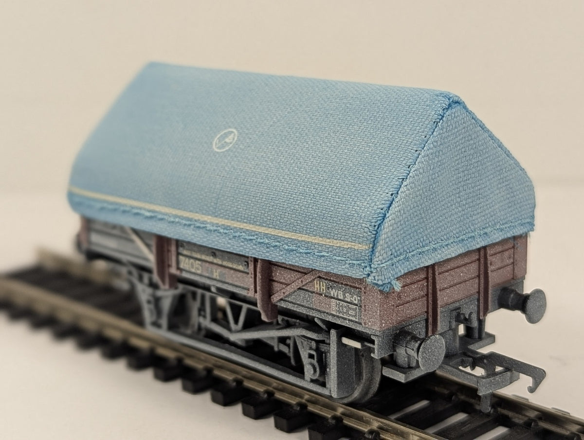 Bachmann Branch-Line OO Gauge 5 Plank China Clay Wagon with Hood Goods Wagon