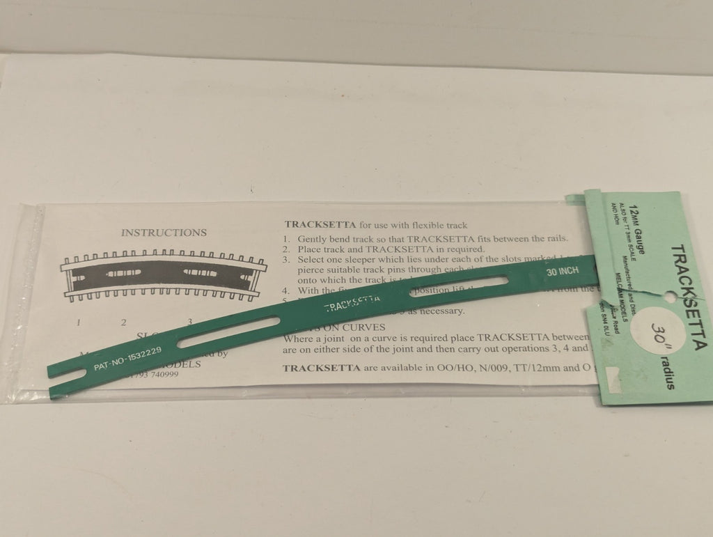 Tracksetta 30" Radius 12mm Gauge Track Laying Template