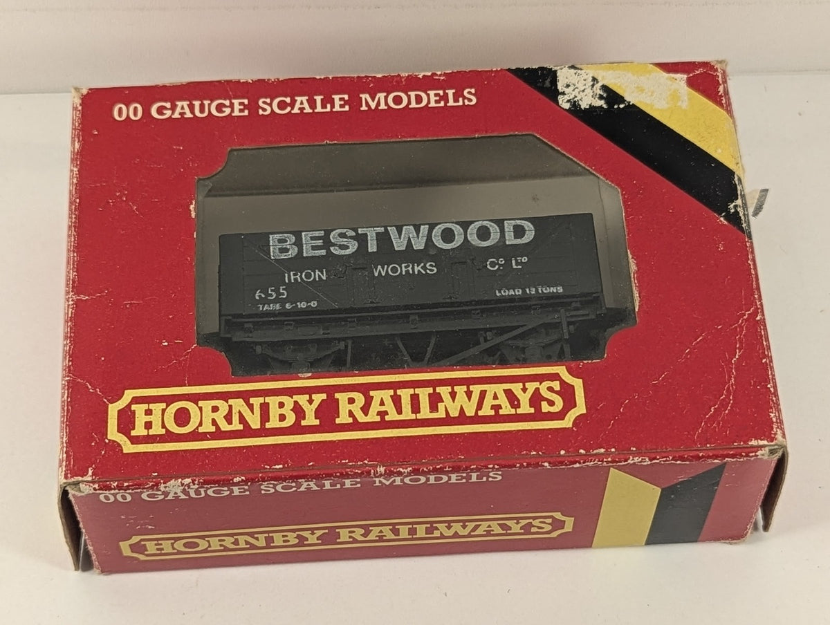 Hornby OO Gauge Bestwood 5 Plank Wagon Goods Wagon 655 Bestwood Iron Works R.096