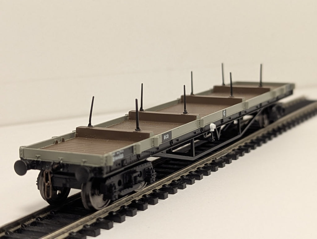 Bachmann OO Gauge BR Bogie Bolster C Wagon Goods Wagon B944183 BR Grey