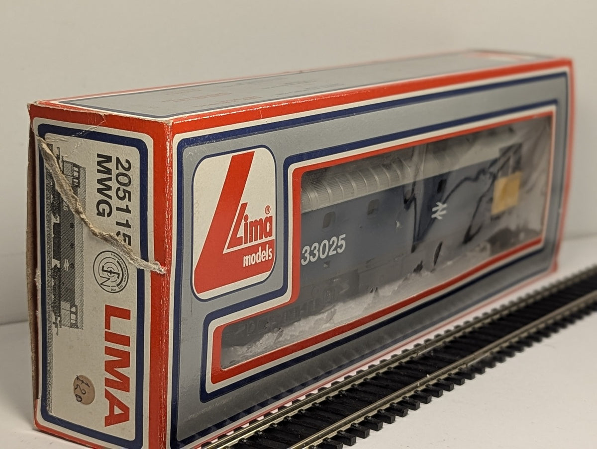 Lima OO Gauge Class 33 Diesel Locomotive 33025 BR Blue 205115 MWG