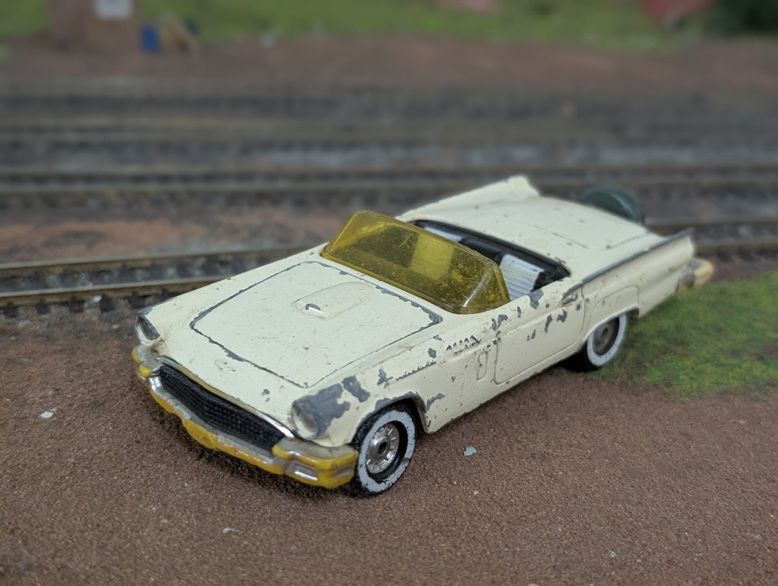 White 1955 Ford Thunderbird Corgi Vintage 5" Diecast Car 011824AST-M