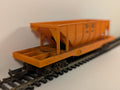 Tri-ang OO Gauge Track Cleaning Car Goods Wagon 174421 Orange R.145