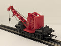 Tri-ang OO Gauge R127 Hand Crane Wagon Red / Black