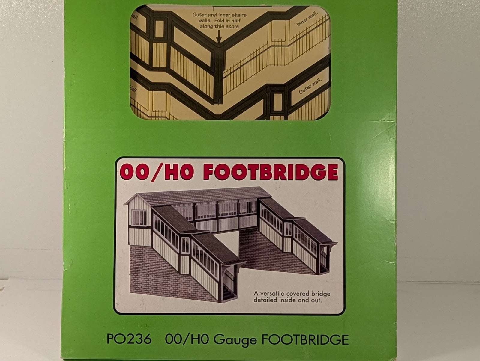 Metcalfe OO/HO Gauge OO/HO Footbridge Card Kit PO236