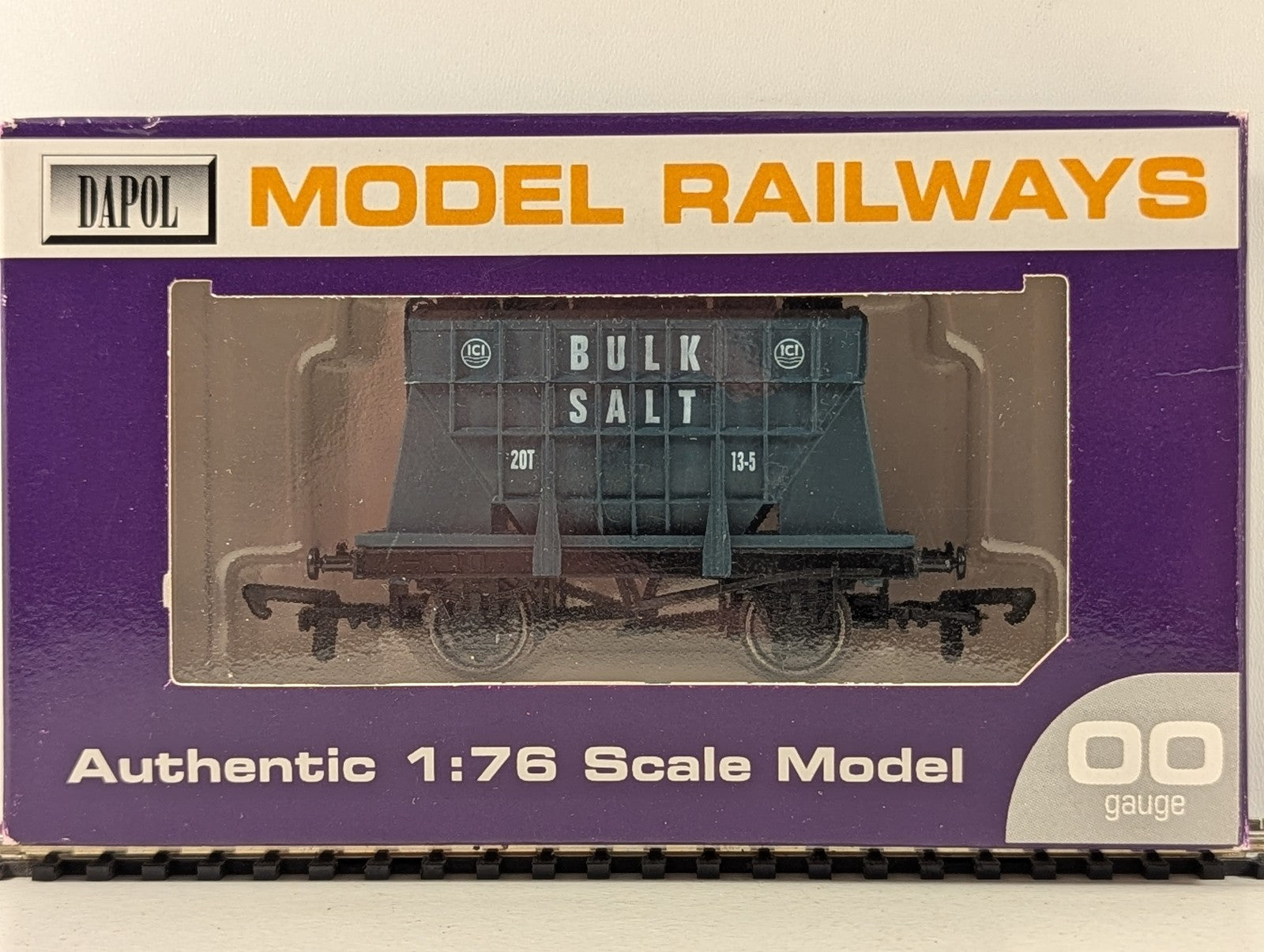 Dapol OO Gauge ICI Salt Presflo Wagon Goods Wagon ICI Bulk Salt Blue B725