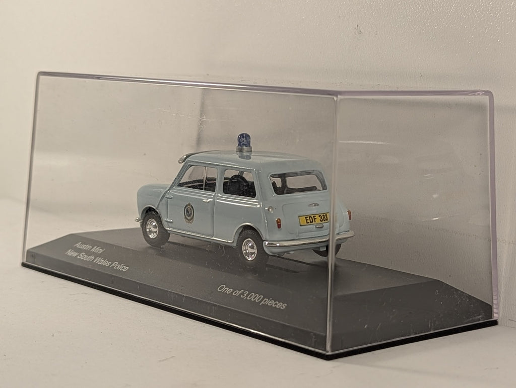 Vanguards 1:43 Austin Mini - New South Wales Police Die-Cast Model Car EDF 388
