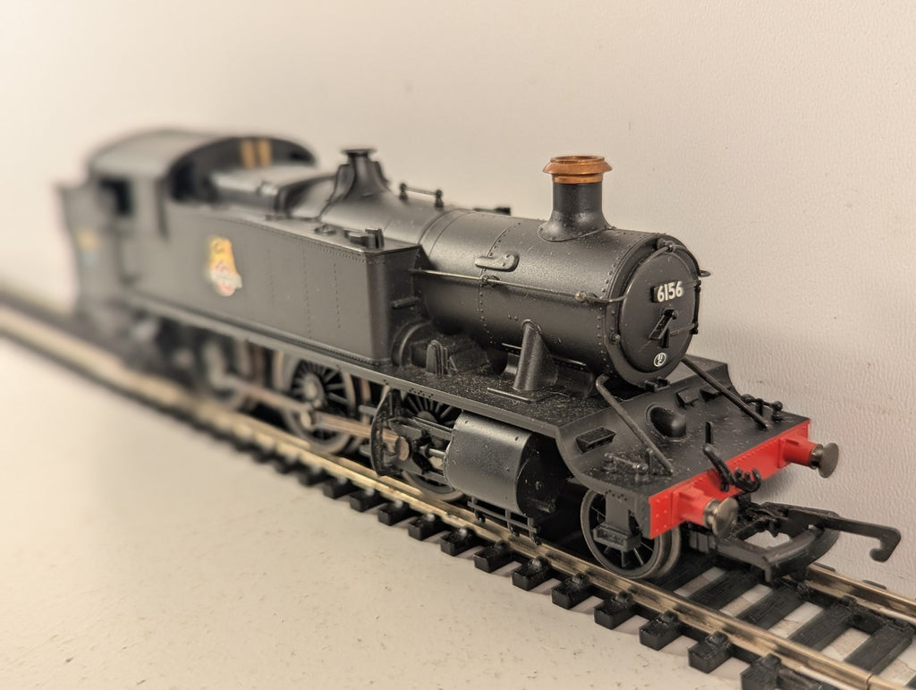 Hornby OO Gauge Class 61XX 2-6-2T Steam Locomotive 6156 BR Black (Early Emblem)