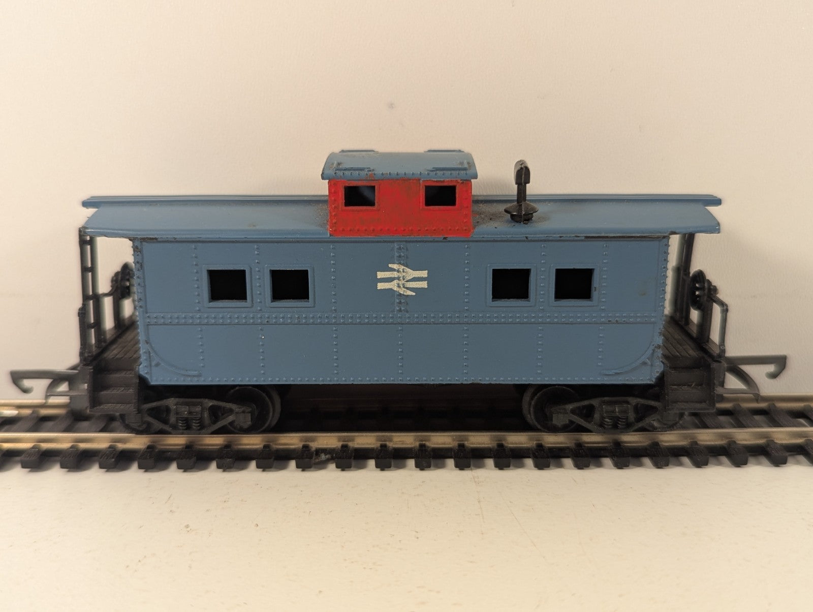 HO Scale Custom British Rail Blue Cupola Caboose