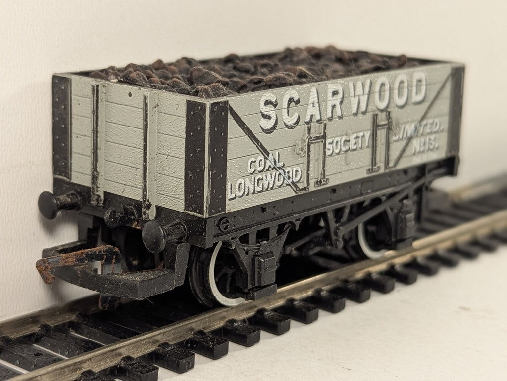 Hornby OO Gauge Scarwood Coal Society No. 13 7-Plank Wagon Open Wagon