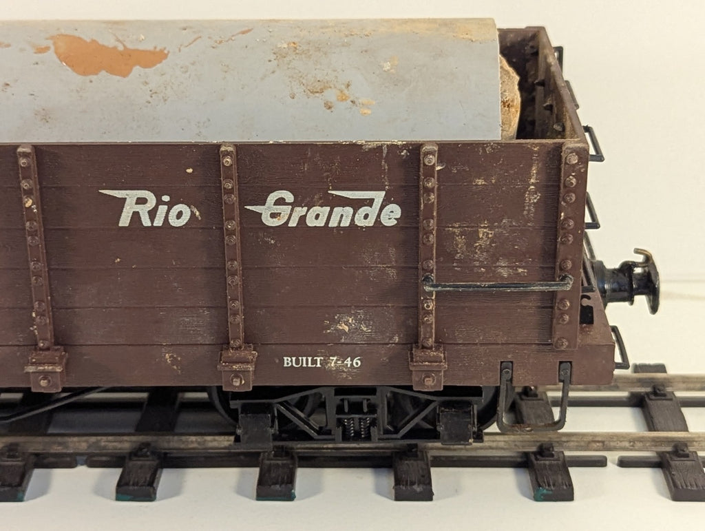 Bachmann Big Haulers G Scale Gondola Wagon – O Gauge Wheels Missing Coupler