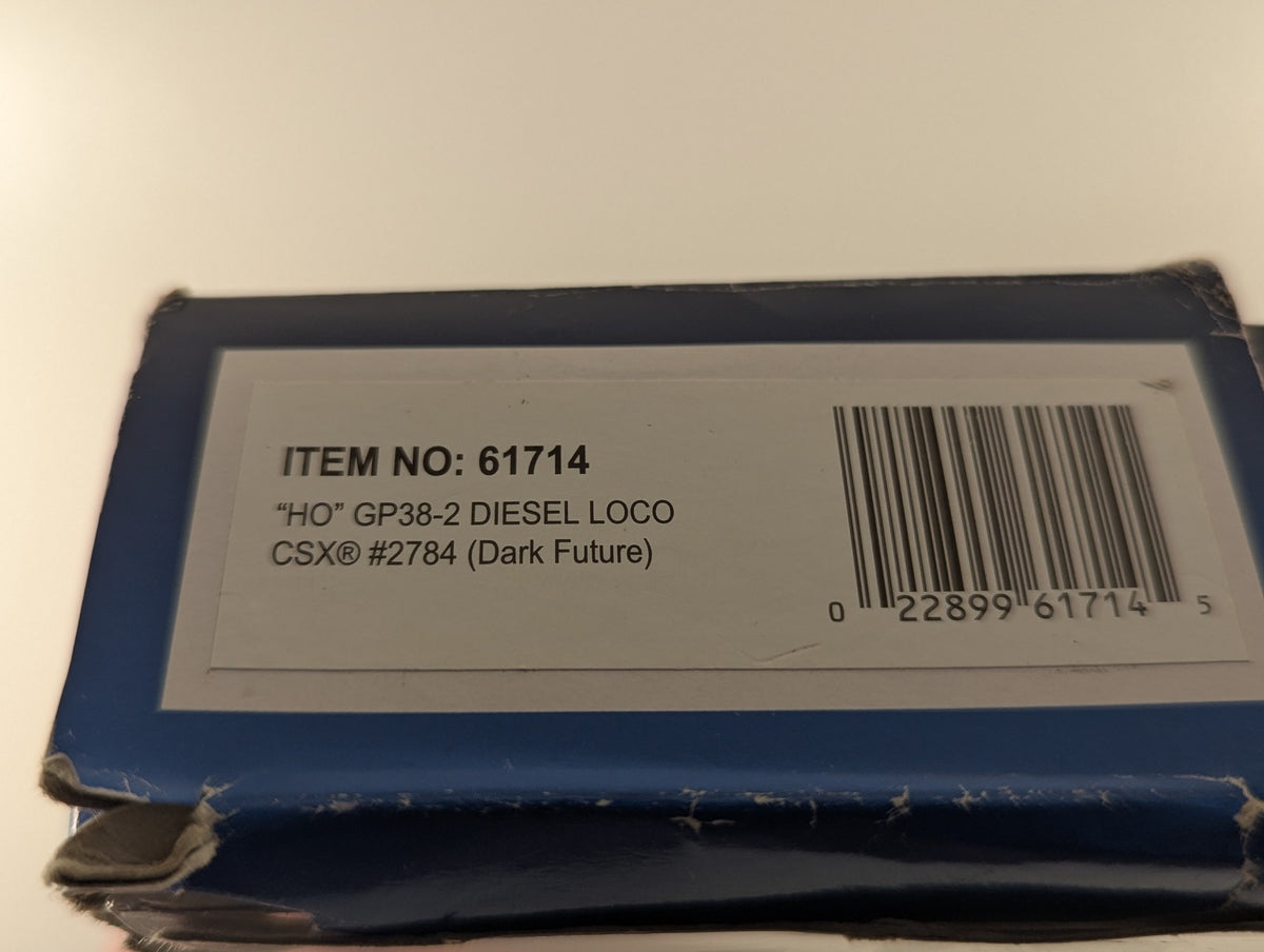 Bachmann HO Scale GP38-2 Diesel Loco Locomotive 2784 CSX (Dark Future) 61714