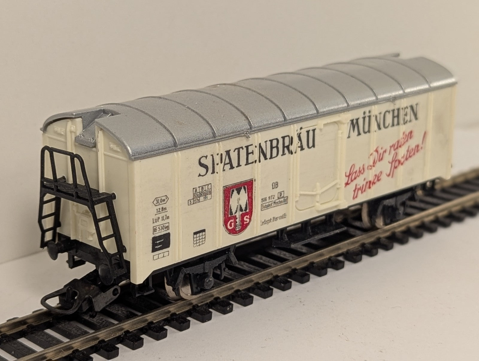 Lima HO Gauge White Spatenbräu Beer Refrigerator Car Boxed