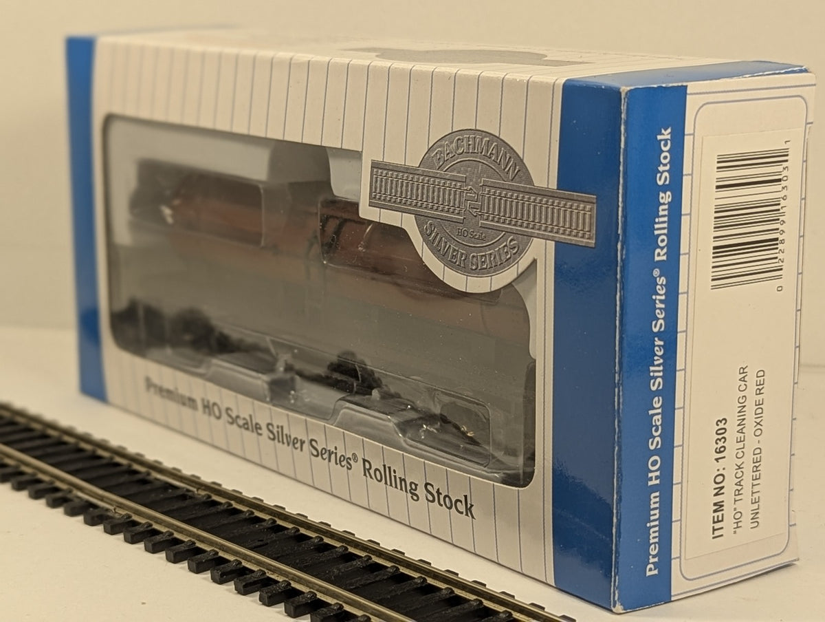 Bachmann HO Gauge HO Track Cleaning Tank Car Track Cleaning Car Oxide Red 16303