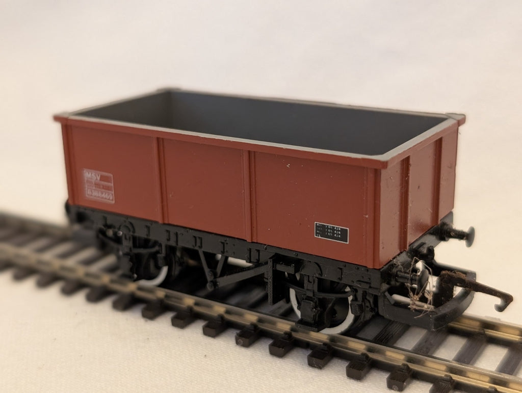 Hornby OO Gauge 21 Ton Mineral Wagon MSV Goods Wagon B388469 BR Brown