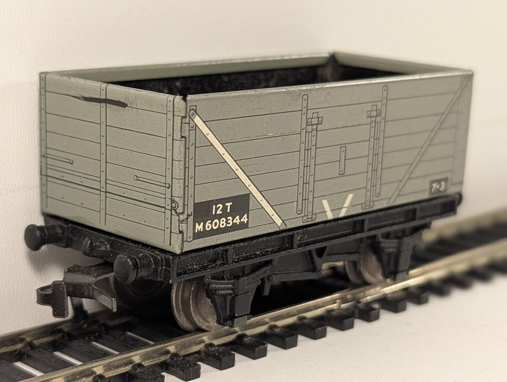 Hornby Dublo OO Gauge BR 12 Ton Open Wagon M608344 BR Grey 4635