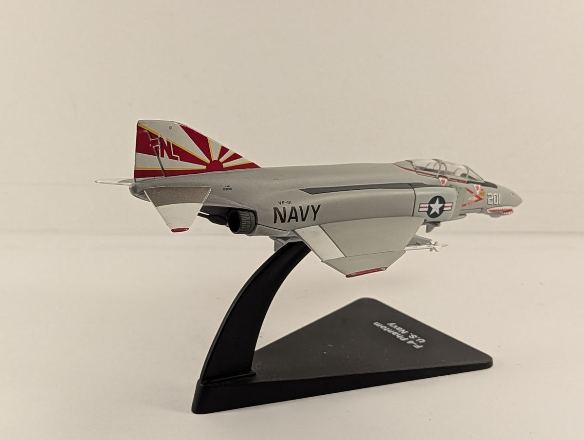 F-4 Phantom Die-cast Model Aircraft 201 U.S. Navy VF-111 Sundowners