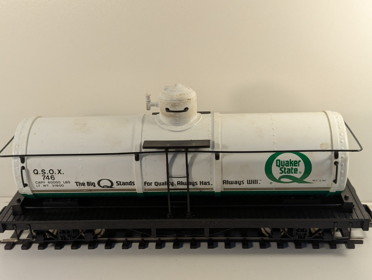 Bachmann Big Haulers G Gauge Quaker State Tank Wagon – O Gauge Wheels