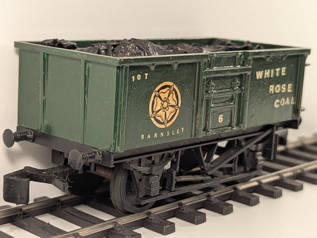White Rose Coal Barnsley O Gauge Mineral Wagon Kit-Built Repainted