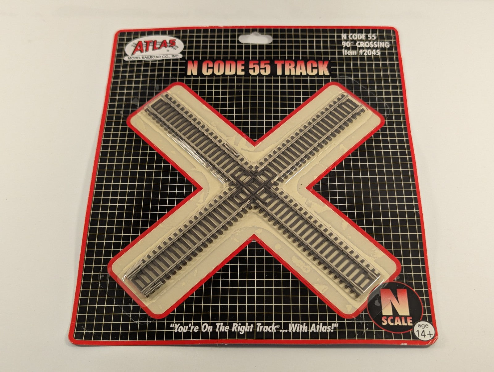 Atlas N Scale 90° Crossing Track 2045