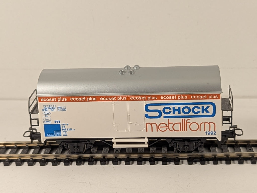 Märklin H0 Gauge Schock Metallform 1992 Refrigerator Van Goods Wagon 806 2 274-9