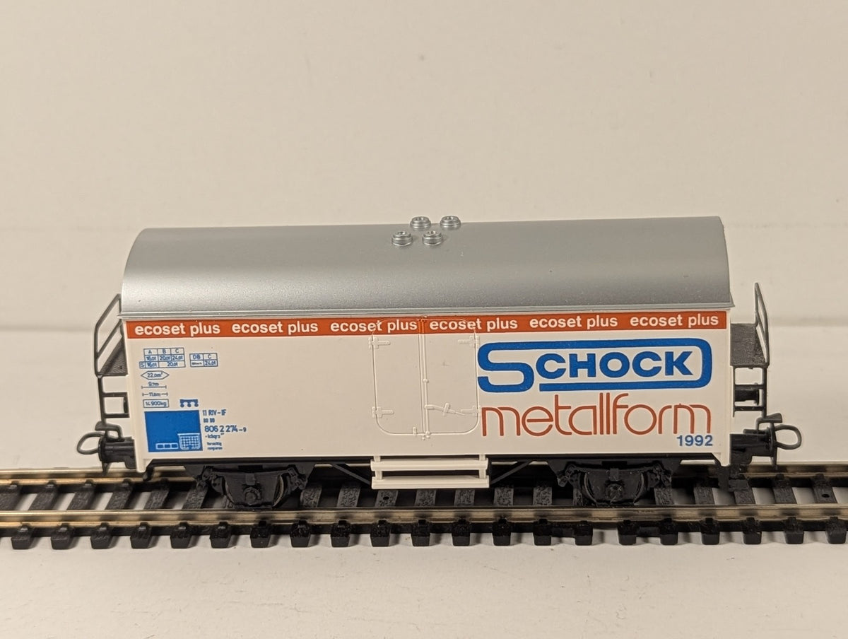 Märklin H0 Gauge Schock Metallform 1992 Refrigerator Van Goods Wagon 806 2 274-9