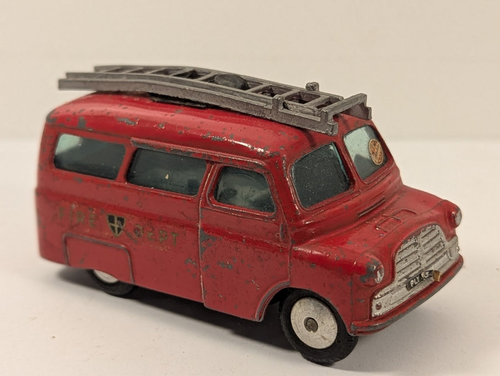 Corgi Toys 423 Bedford Fire Tender Van 1:43 Scale - Chipped Paint