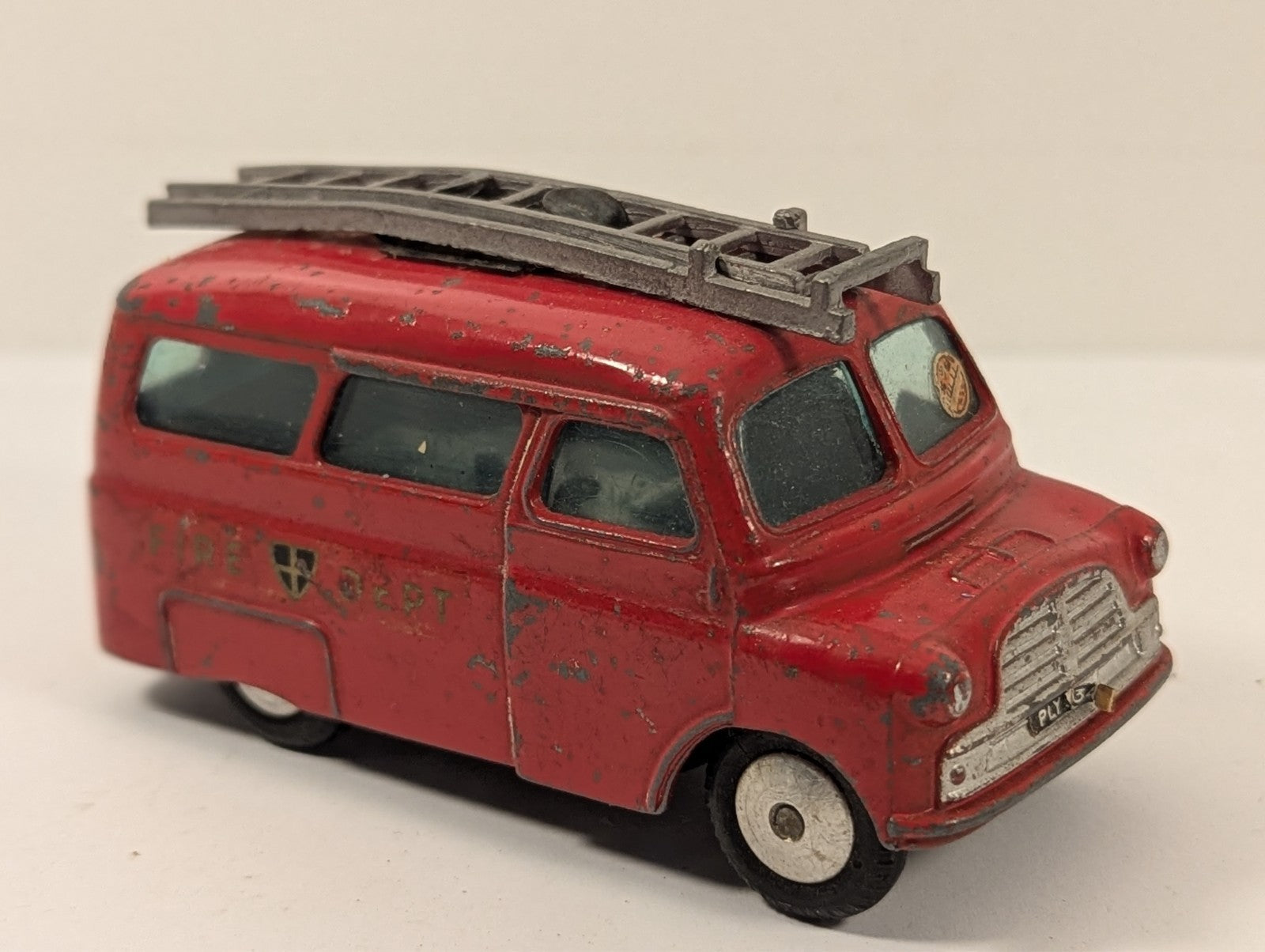 Corgi Toys 423 Bedford Fire Tender Van 1:43 Scale - Chipped Paint