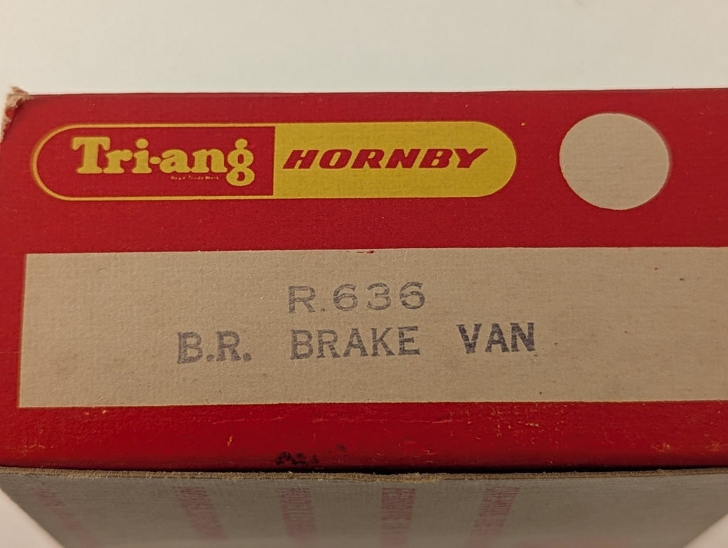 Tri-ang Hornby R636 OO Gauge BR Brake Van - Boxed but box is damaged