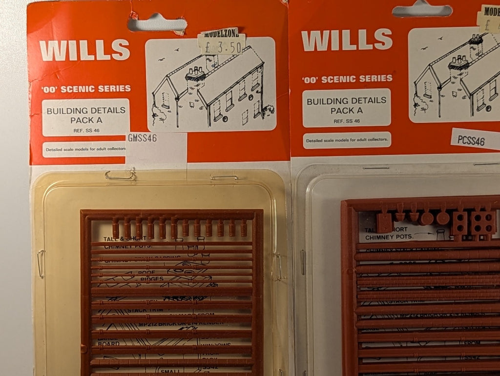 Wills SS46 OO Gauge Building Details Pack A Bundle of 3